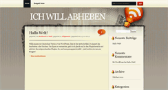 Desktop Screenshot of ich-will-abheben.de