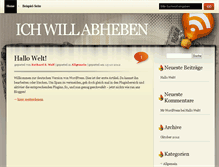 Tablet Screenshot of ich-will-abheben.de